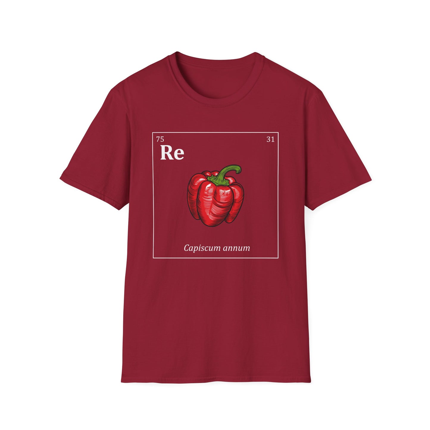 Periodic Table of Vegetables - Red Pepper T-Shirt
