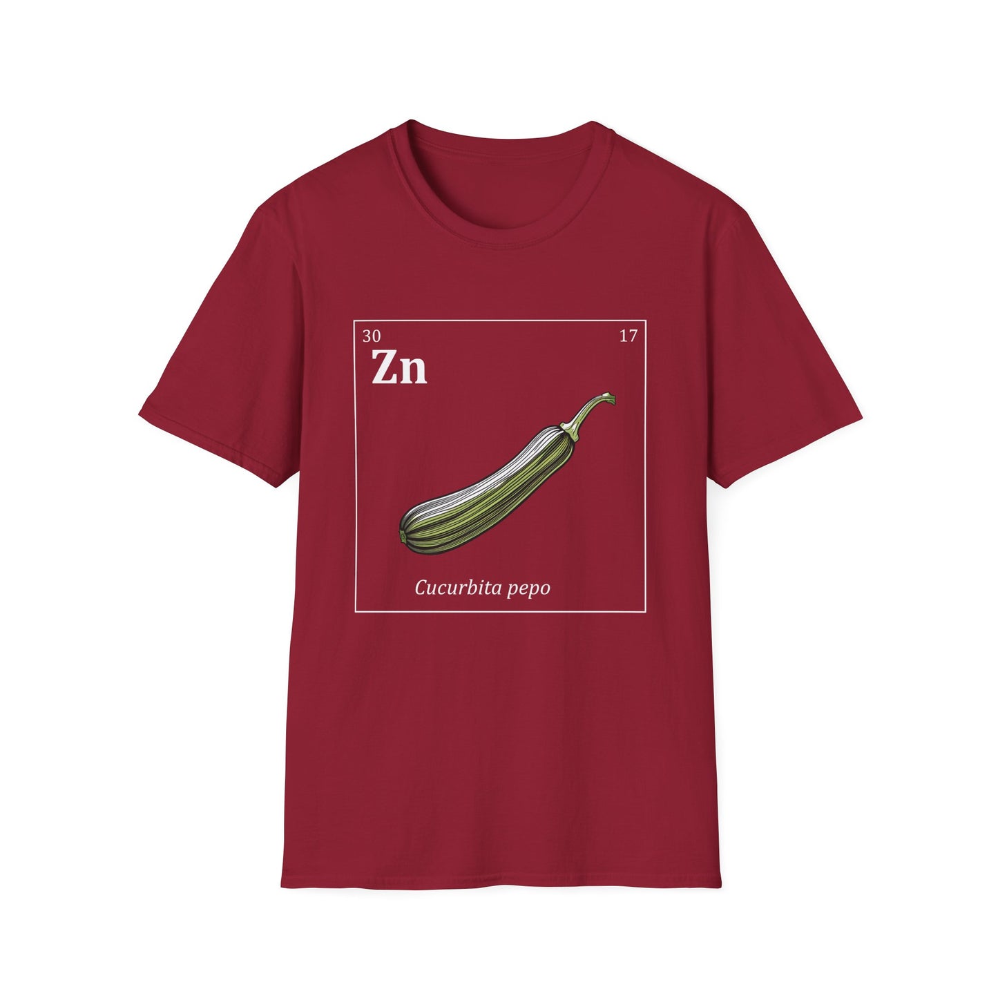 Periodic Table of Vegetables - Zucchini T-Shirt