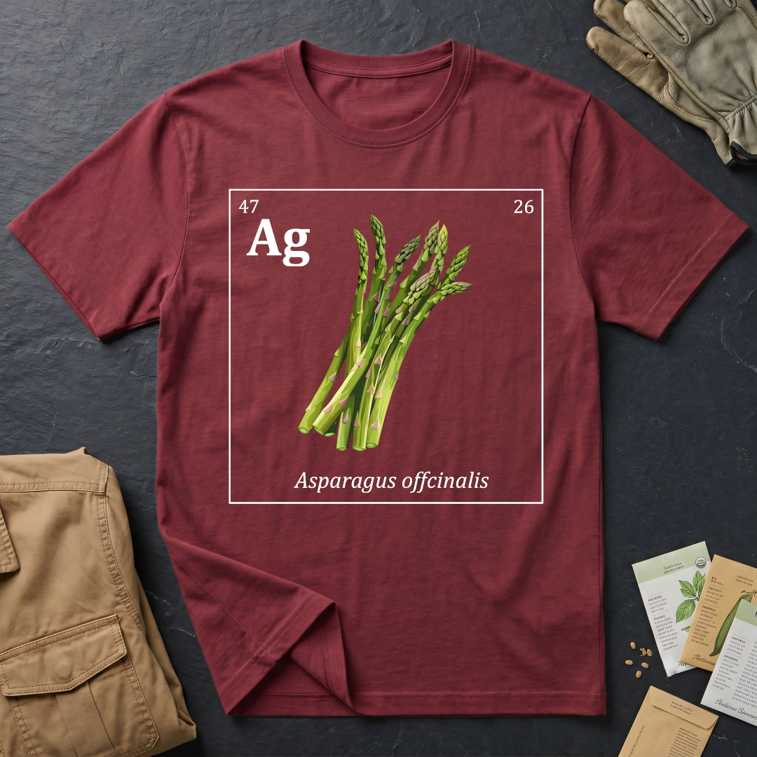 Periodic Table of Vegetables - Asparagus T-Shirt