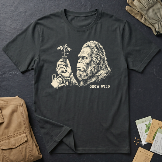 Bigfoot Growing Tomatoes T-Shirt