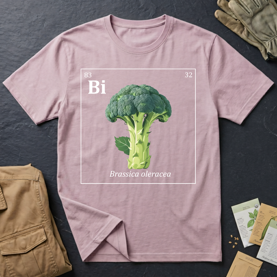 Periodic Table of Vegetables - Broccoli T-Shirt