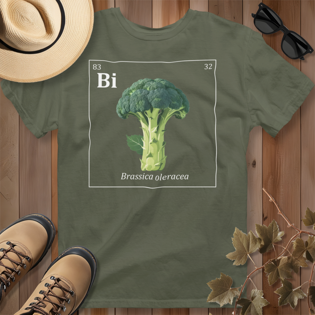 Periodic Table of Vegetables - Broccoli T-Shirt