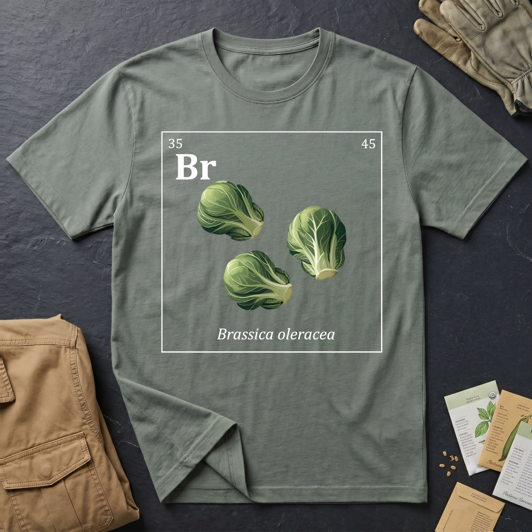 Periodic Table of Vegetables - Brussels Sprouts T-Shirt