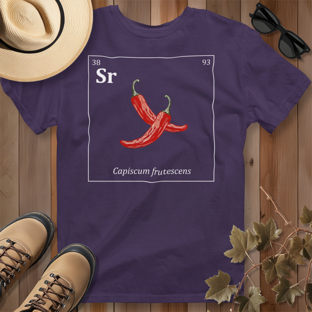 Periodic Table of Vegetables - Chili Peppers T-Shirt