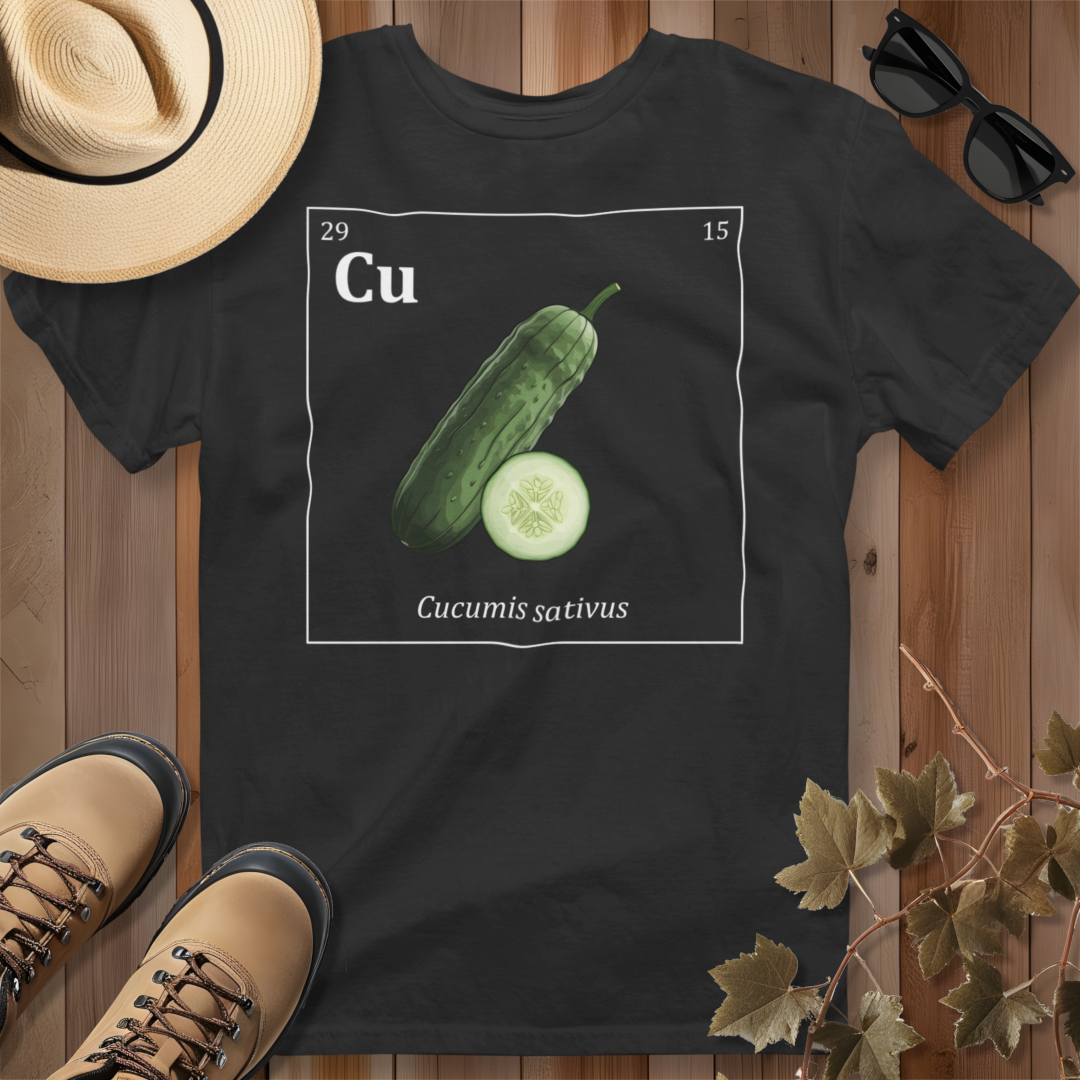 Periodic Table of Vegetables - Cucumber T-Shirt
