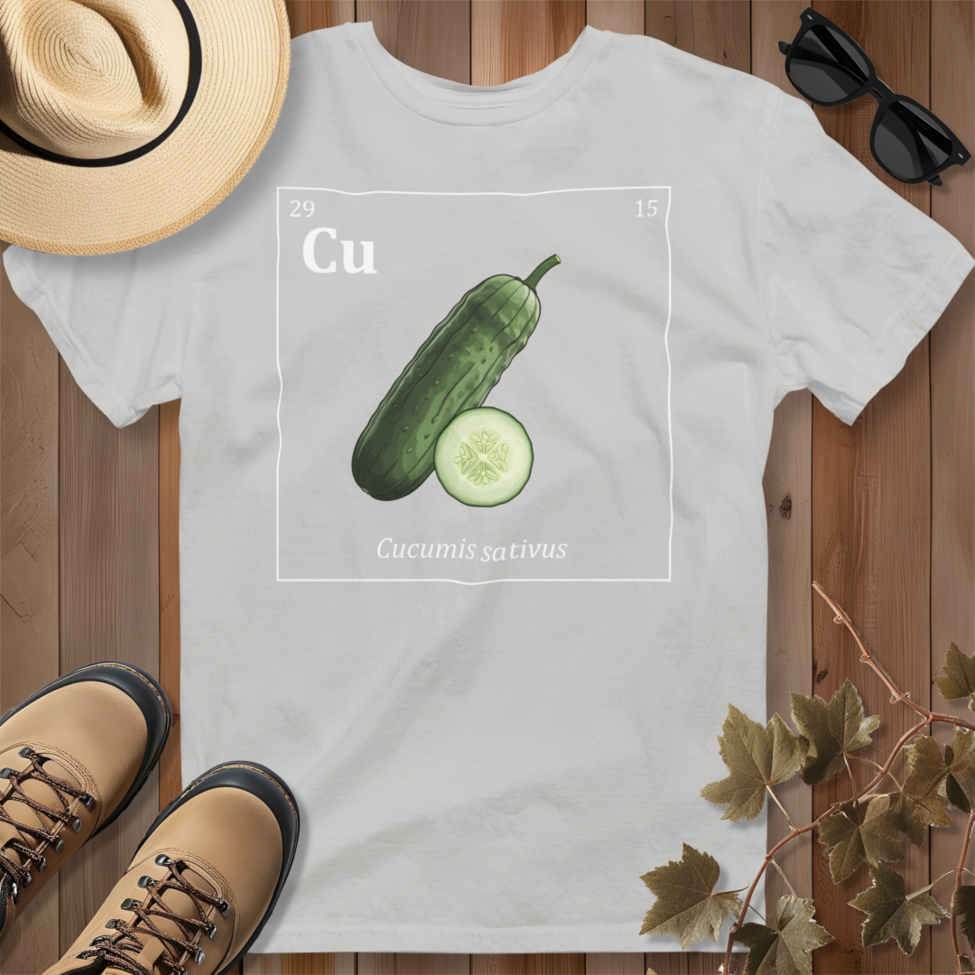 Periodic Table of Vegetables - Cucumber T-Shirt