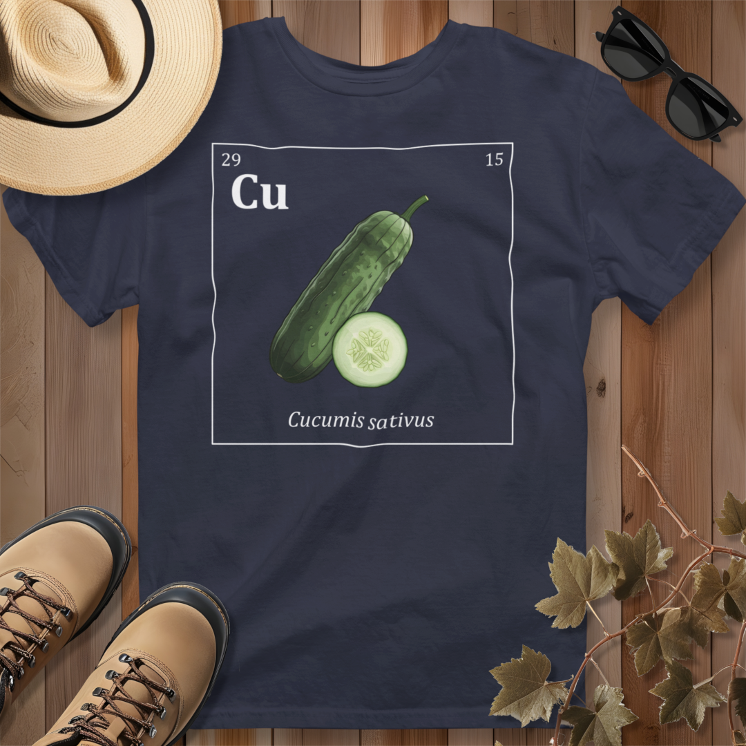 Periodic Table of Vegetables - Cucumber T-Shirt