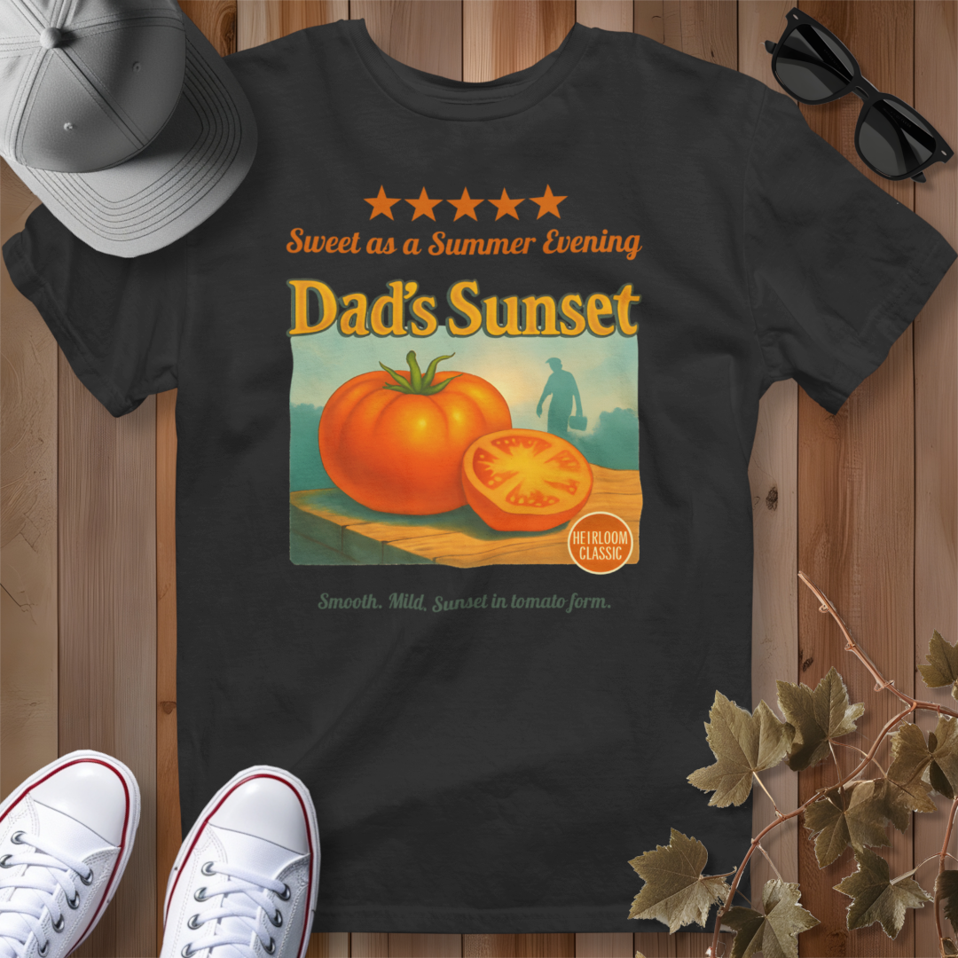 Dad's Sunset Tomato Review 2 T-Shirt