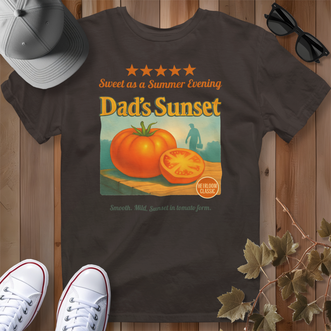 Dad's Sunset Tomato Review 2 T-Shirt