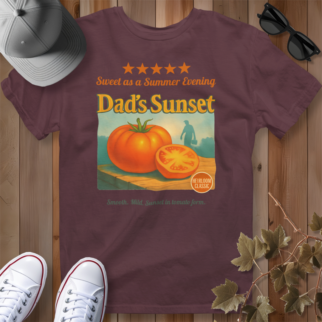 Dad's Sunset Tomato Review 2 T-Shirt