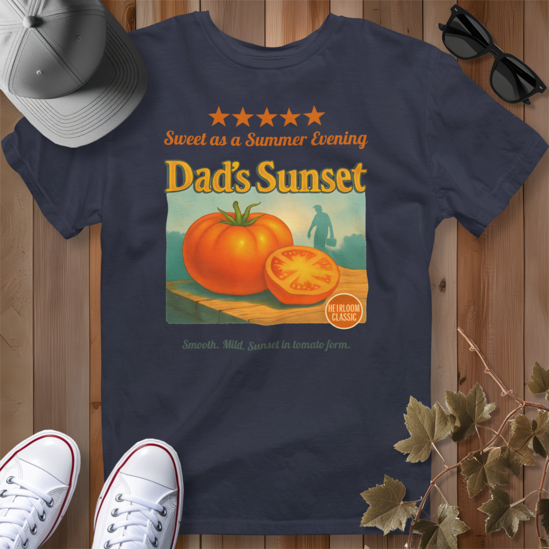 Dad's Sunset Tomato Review 2 T-Shirt
