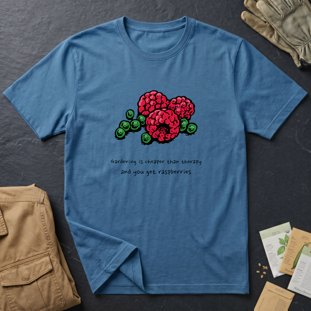 Gardening Is Cheaper Than Therapy and You Get Raspberries T-Shirt