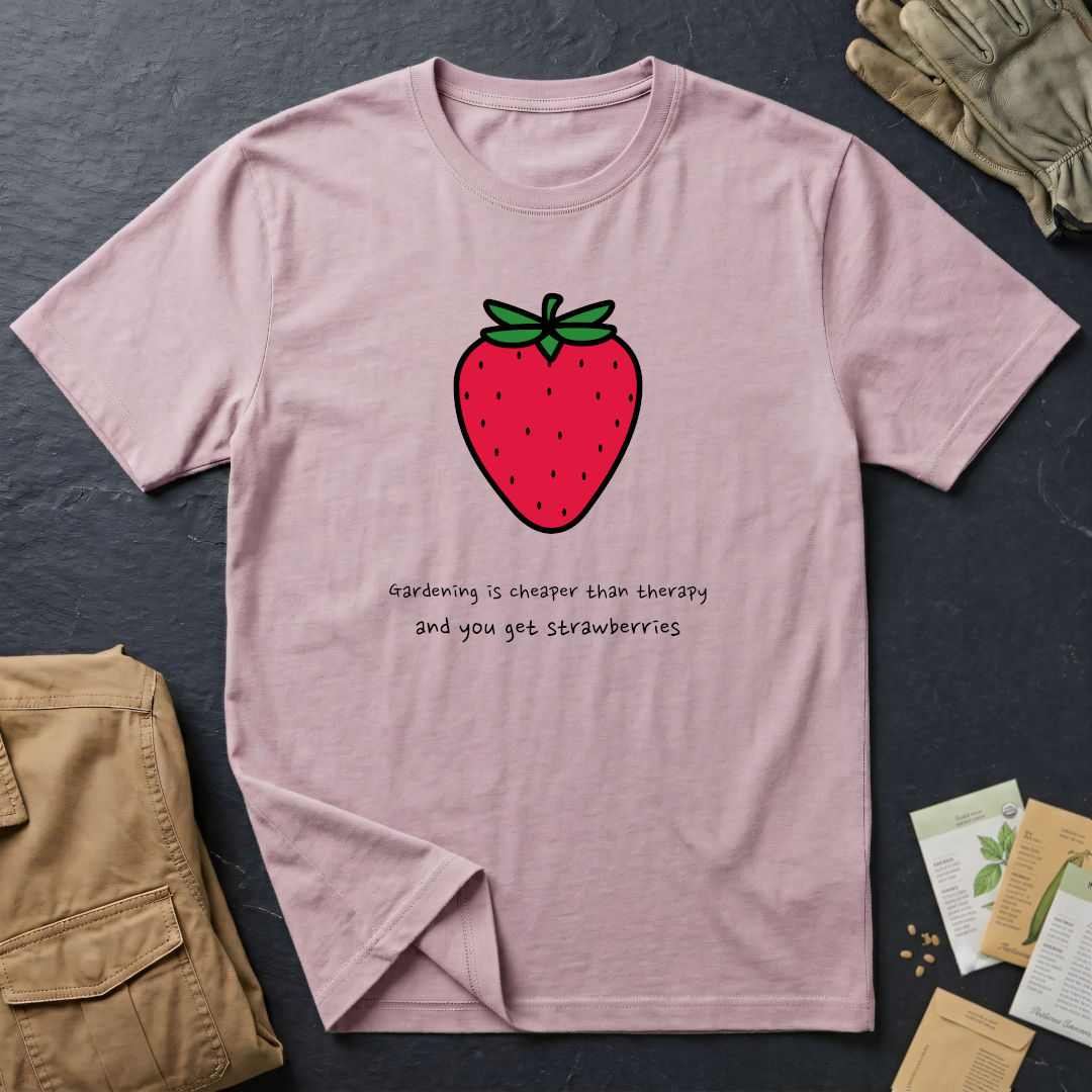 Gardening Is Cheaper Than Therapy and You Get Strawberries T-Shirt