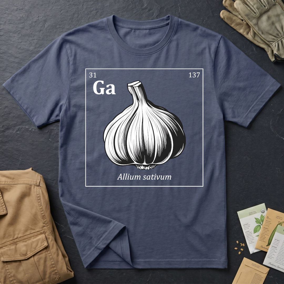 Periodic Table of Vegetables - Garlic T-Shirt