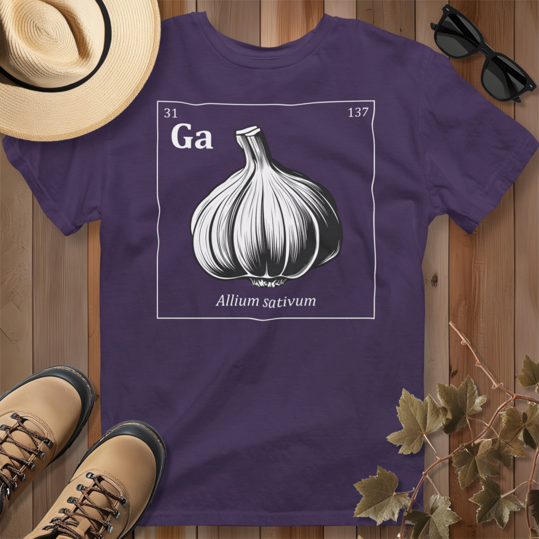 Periodic Table of Vegetables - Garlic T-Shirt