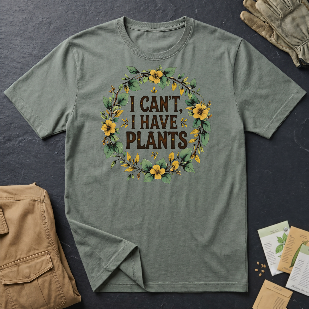 I Can't, I Have Plants T-Shirt