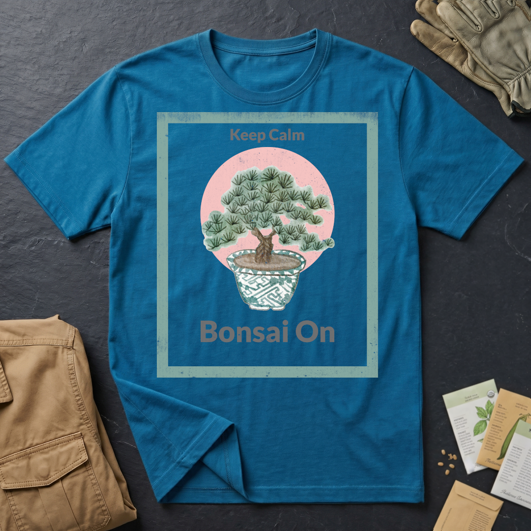 Keep Calm Bonsai On T-Shirt