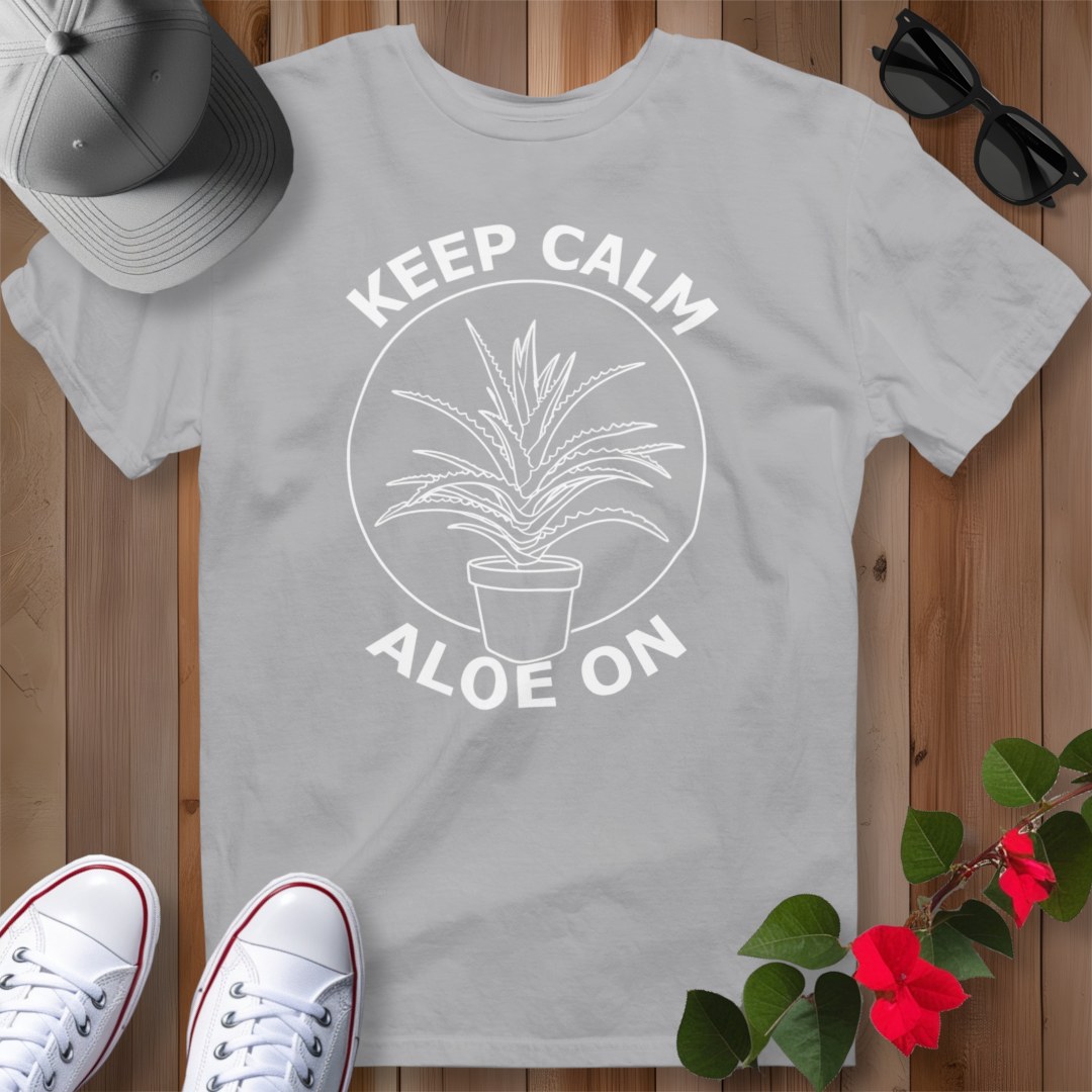 Keep Calm Aloe On (W) T-Shirt
