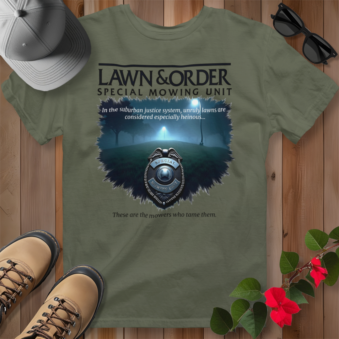 Lawn & Order Special Mowing Unit T-Shirt