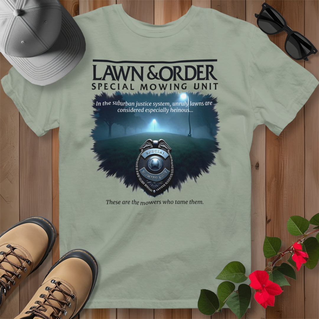 Lawn & Order Special Mowing Unit T-Shirt