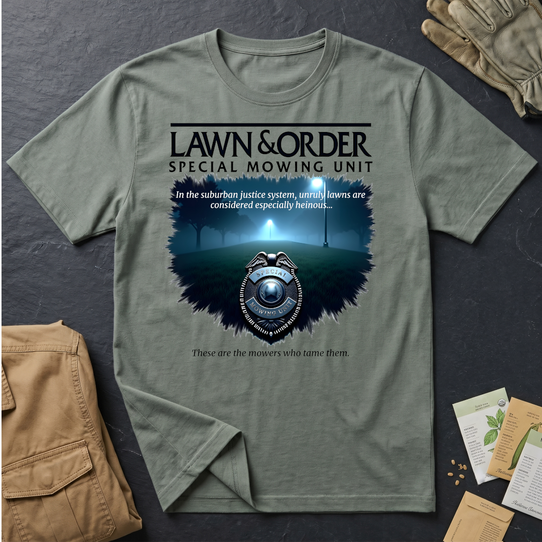 Lawn & Order Special Mowing Unit T-Shirt