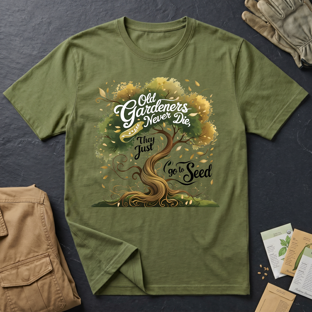Old Gardeners Never Die They Just Go To Seed 3 T-Shirt