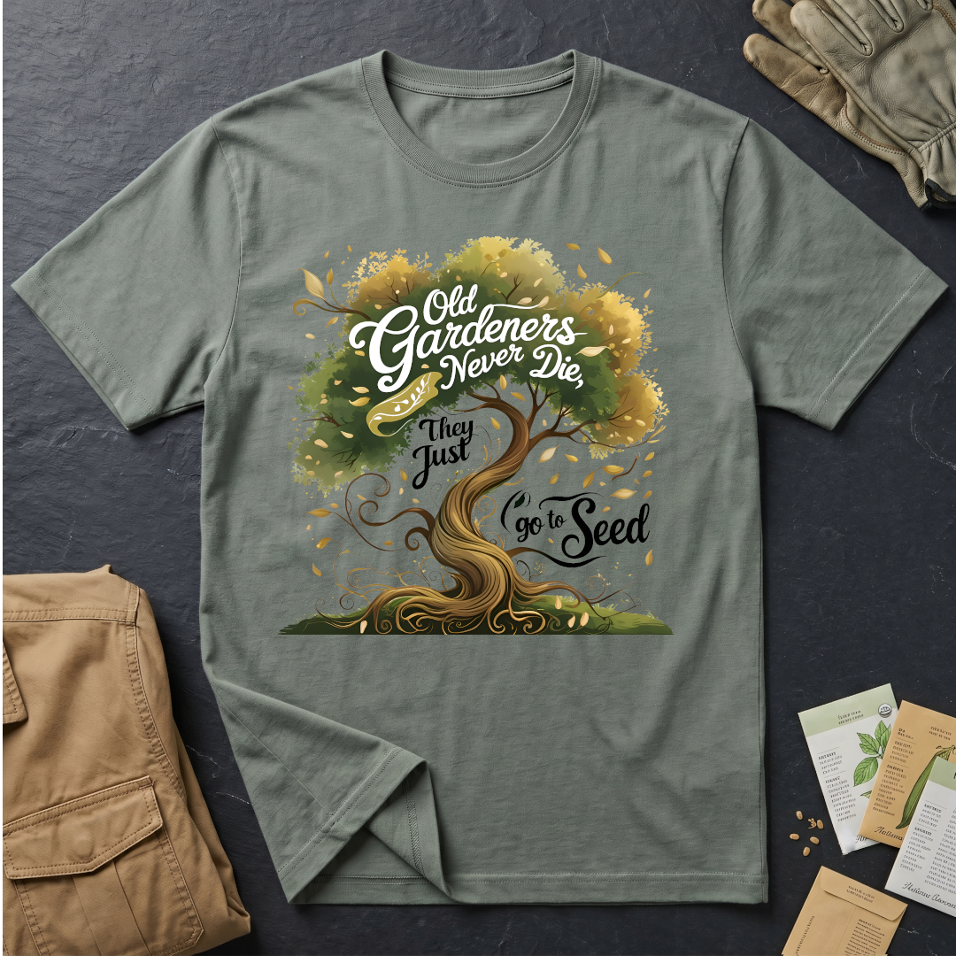 Old Gardeners Never Die They Just Go To Seed 3 T-Shirt
