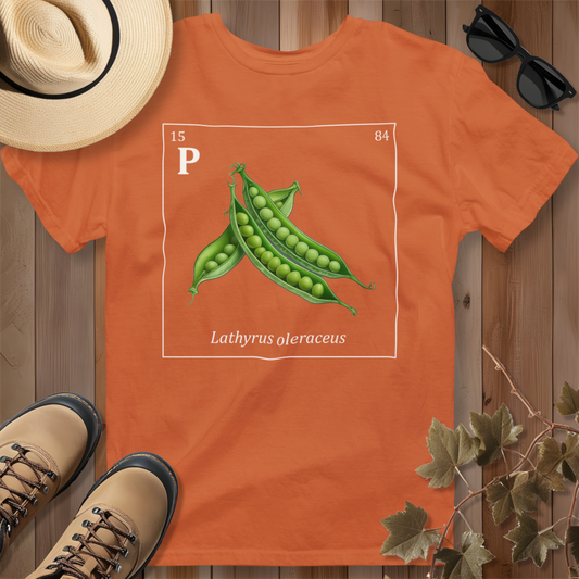 Periodic Table of Vegetables - Peas T-Shirt