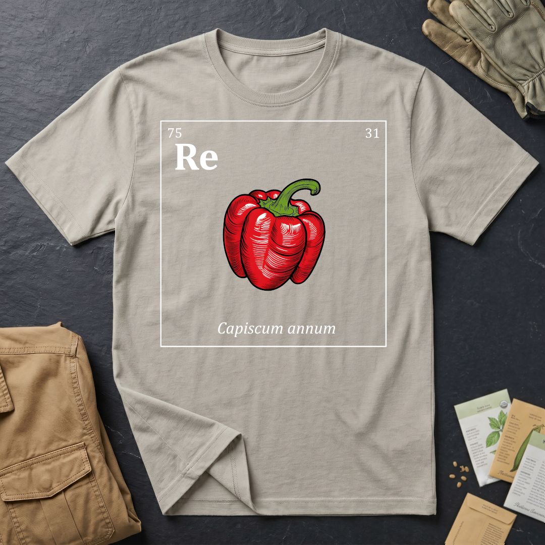 Periodic Table of Vegetables - Red Pepper T-Shirt