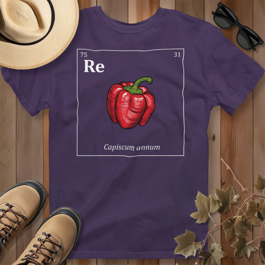 Periodic Table of Vegetables - Red Pepper T-Shirt