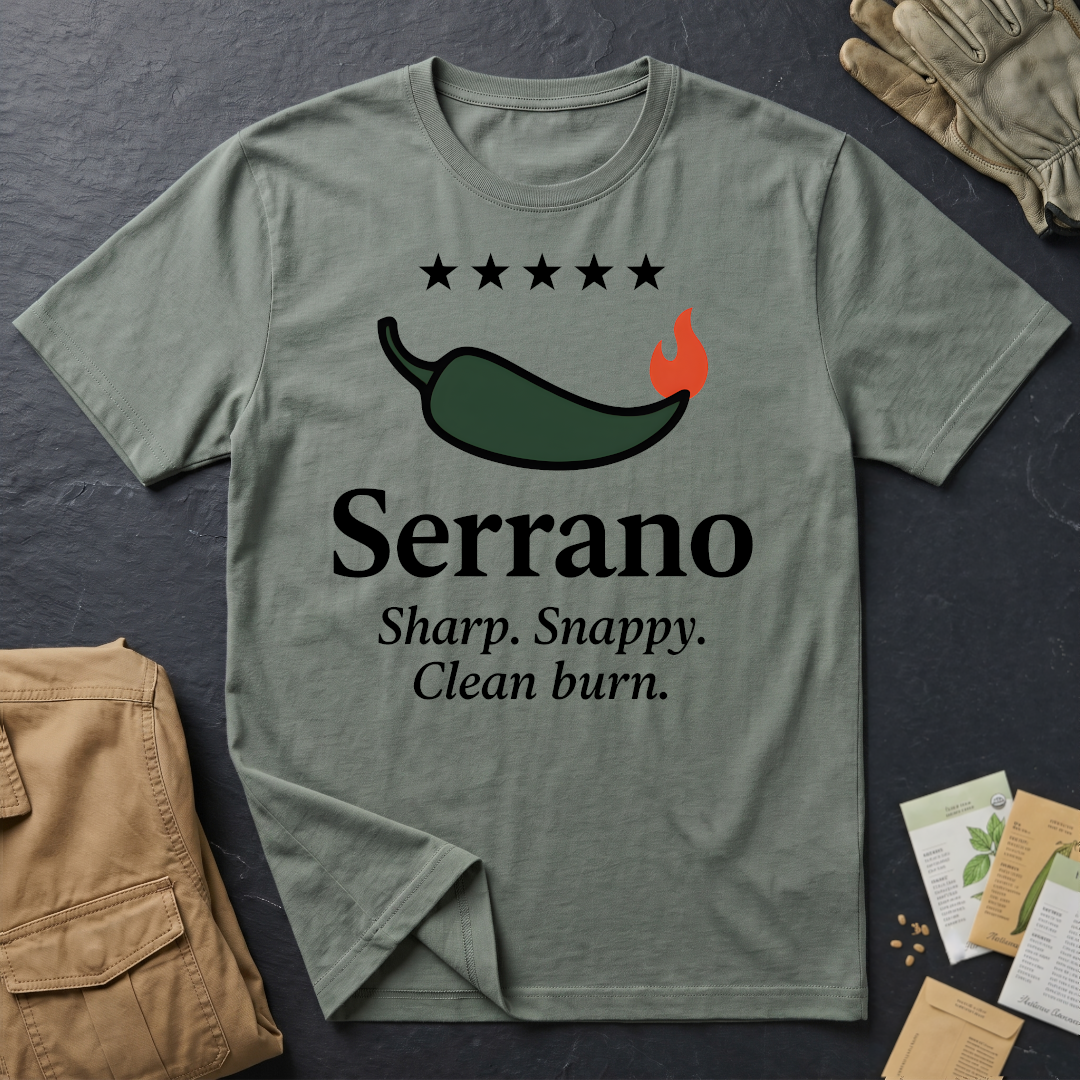 Serrano Pepper Review T-Shirt