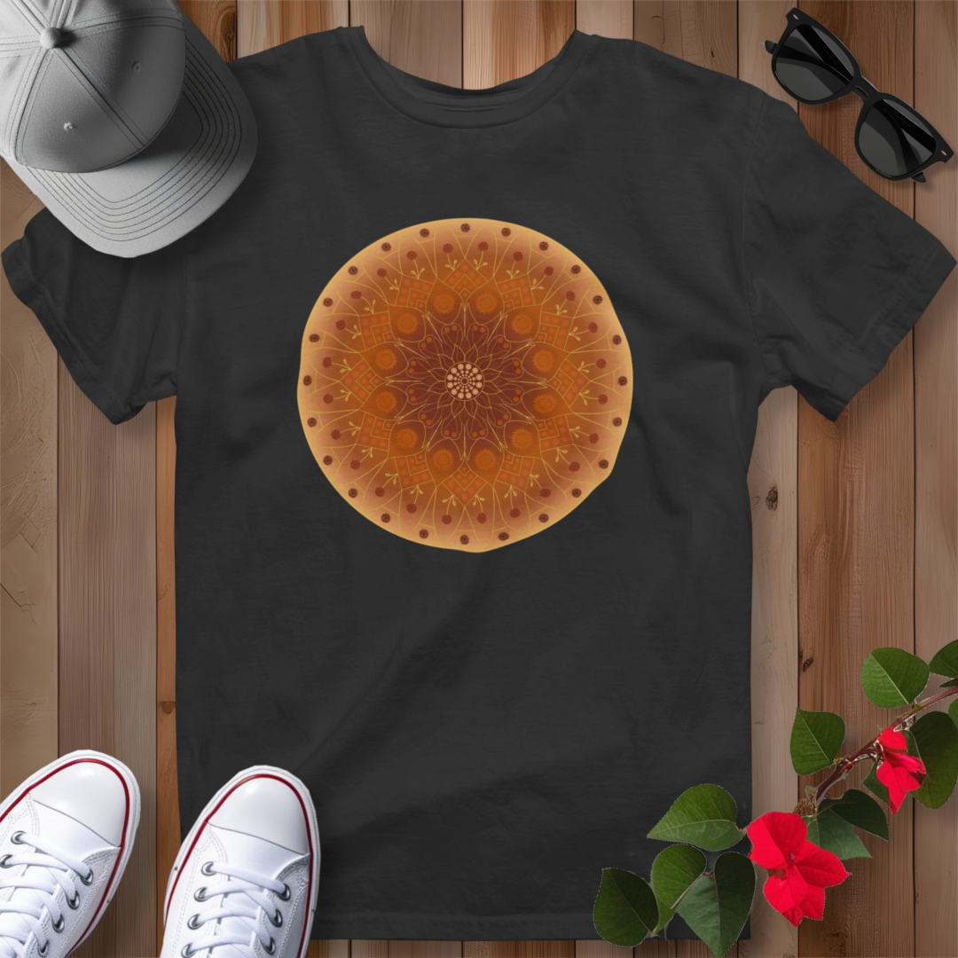 Sunflower Mandala T-Shirt - Orange