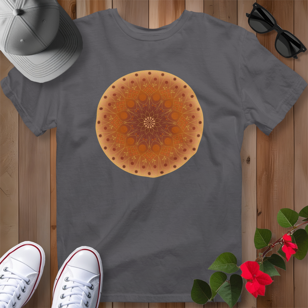 Sunflower Mandala T-Shirt - Orange