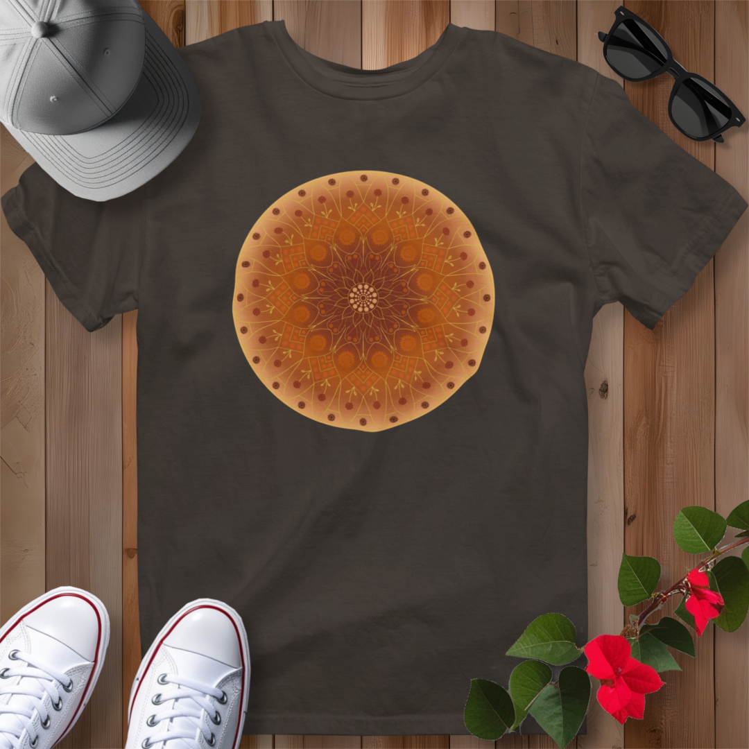 Sunflower Mandala T-Shirt - Orange