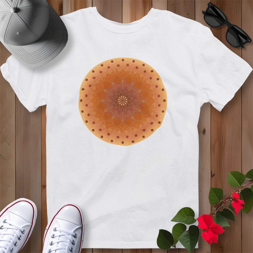 Sunflower Mandala T-Shirt - Orange