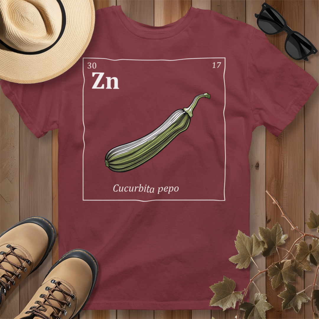 Periodic Table of Vegetables - Zucchini T-Shirt