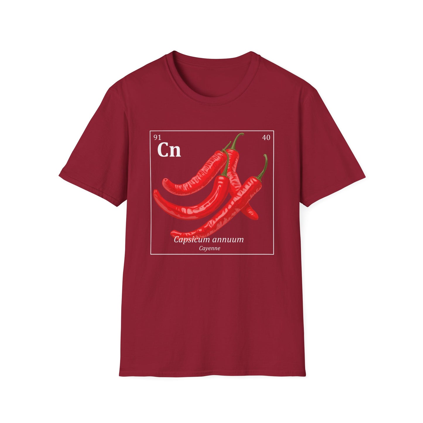 Periodic Table of Vegetables - Cayenne Peppers T-Shirt