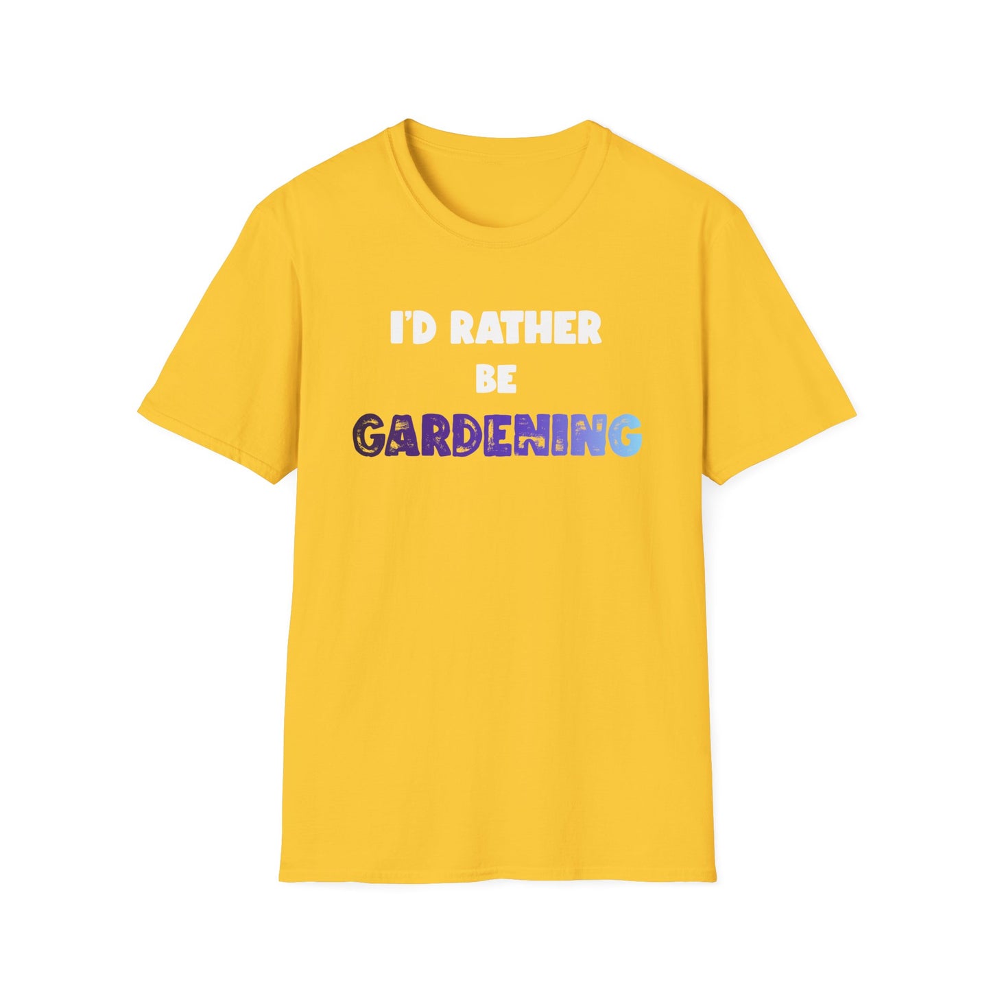 I'd Rather Be Gardening T-Shirt (Purple)