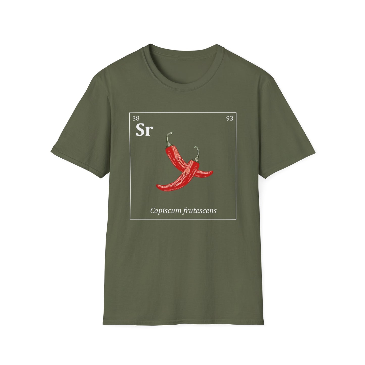 Periodic Table of Vegetables - Chili Peppers T-Shirt