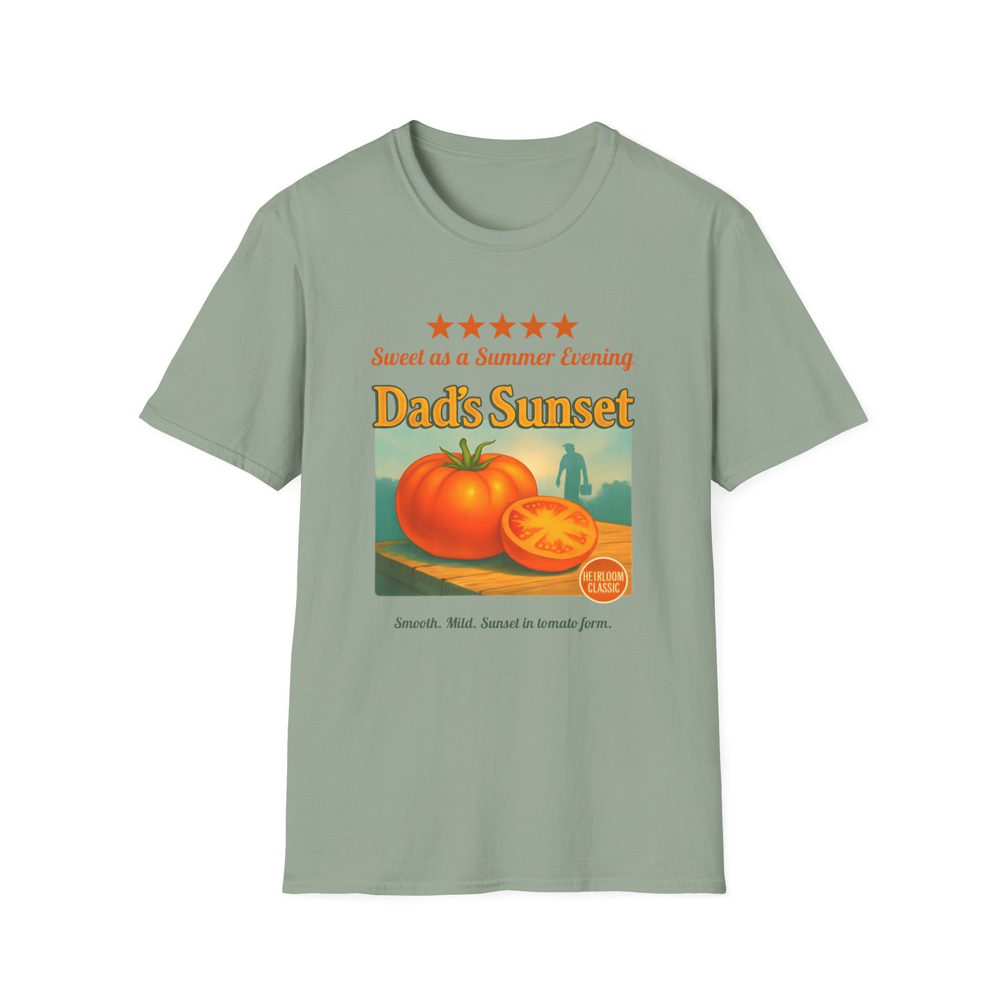 Dad's Sunset Tomato Review 2 T-Shirt