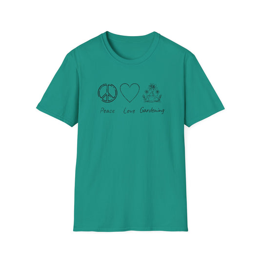 Peace Love Gardening (B) T-Shirt