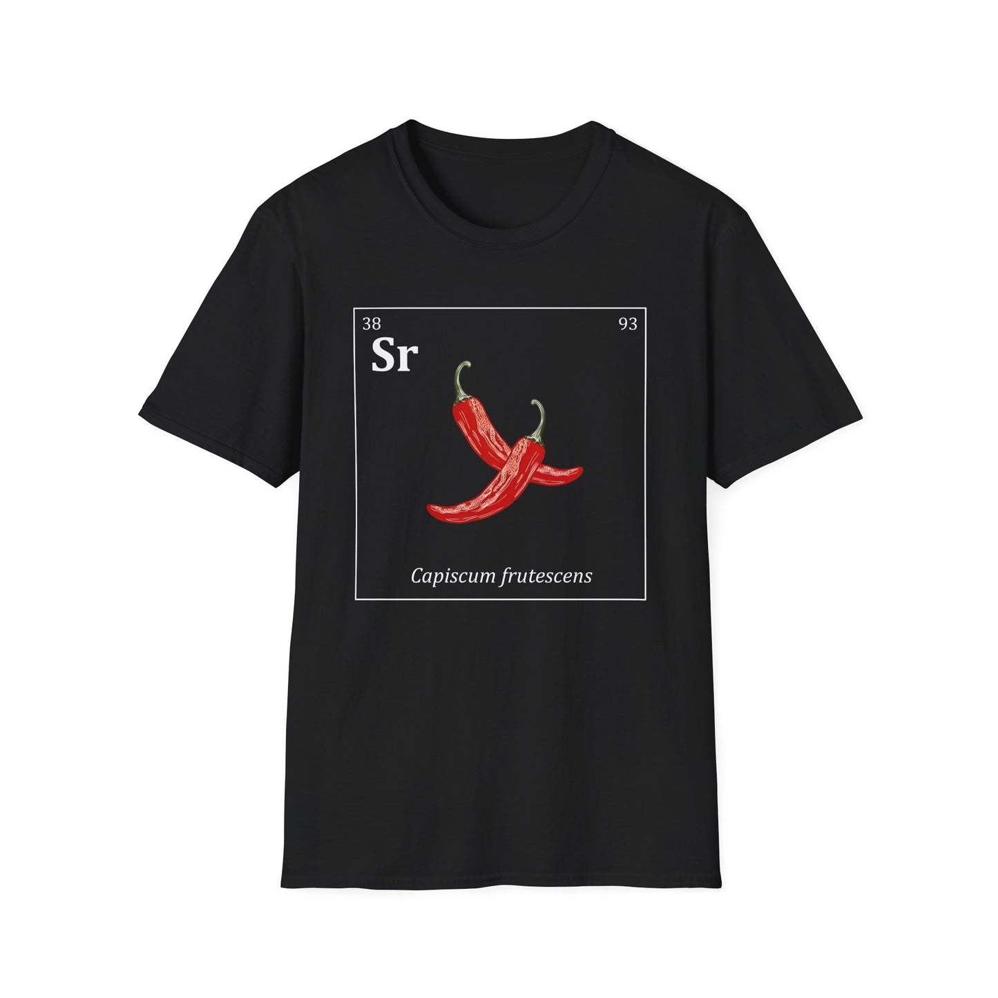 Periodic Table of Vegetables - Chili Peppers T-Shirt