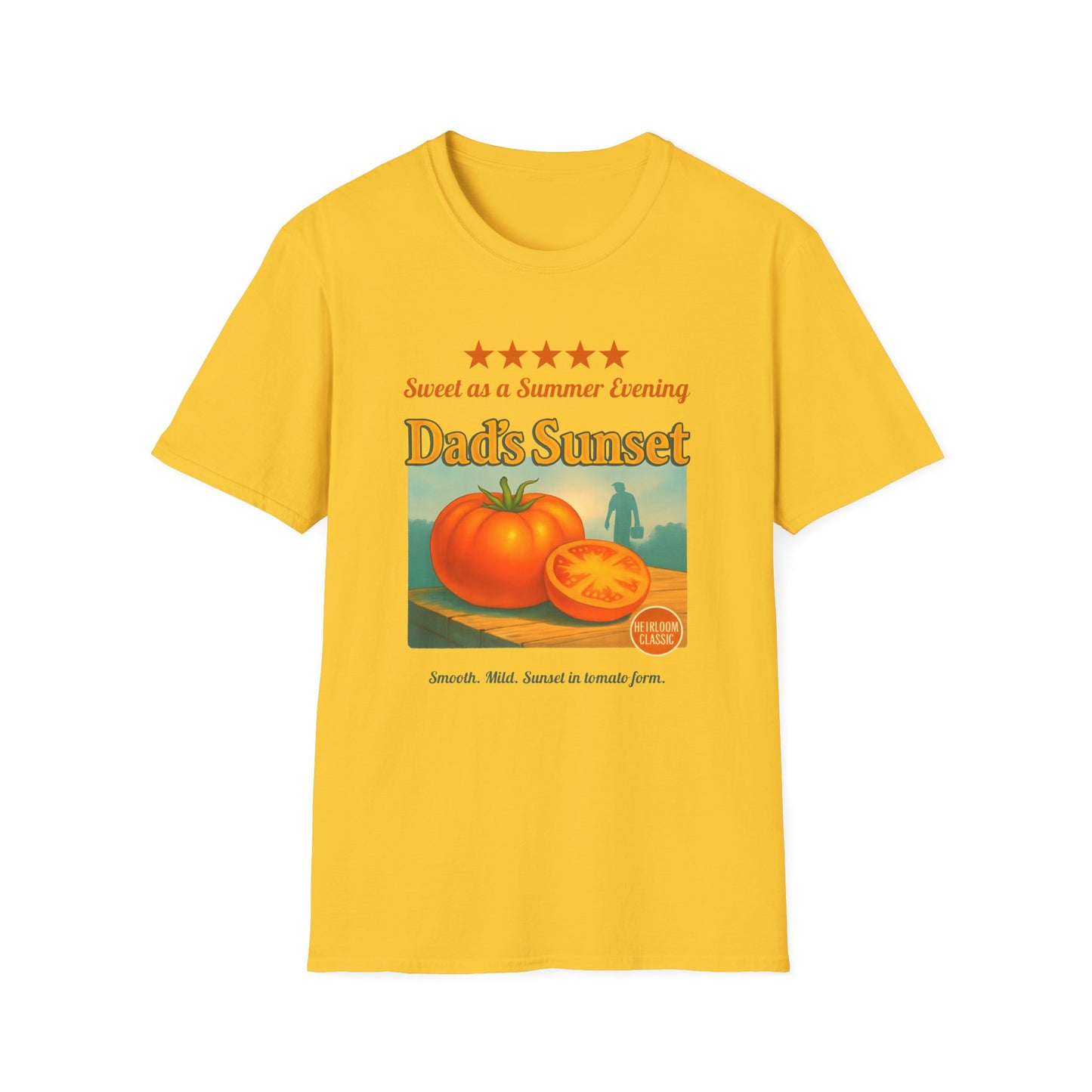 Dad's Sunset Tomato Review 2 T-Shirt