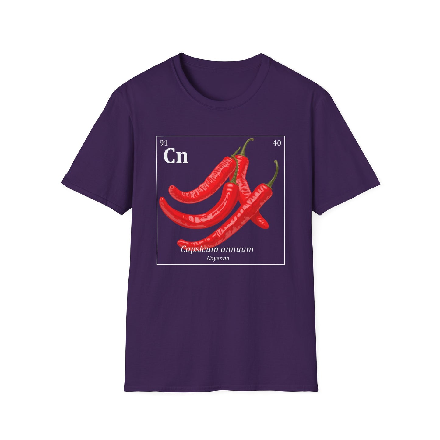 Periodic Table of Vegetables - Cayenne Peppers T-Shirt