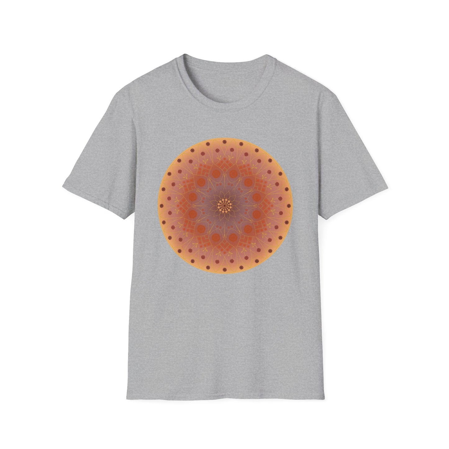 Sunflower Mandala T-Shirt - Orange