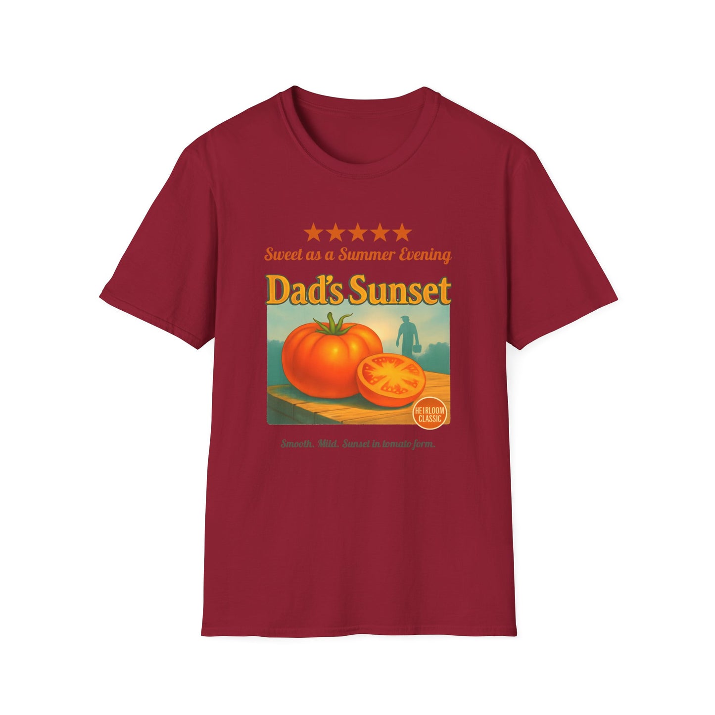 Dad's Sunset Tomato Review 2 T-Shirt