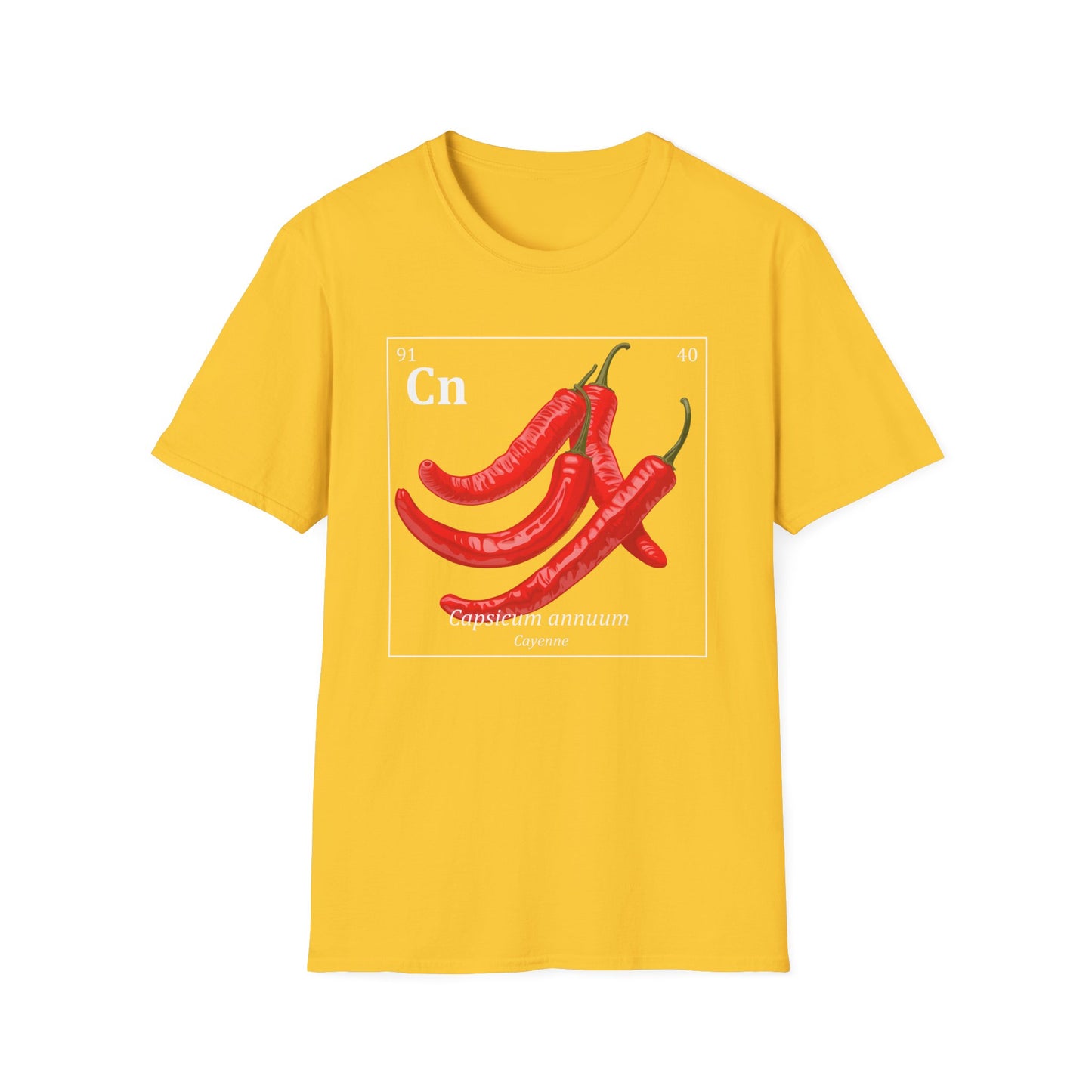 Periodic Table of Vegetables - Cayenne Peppers T-Shirt