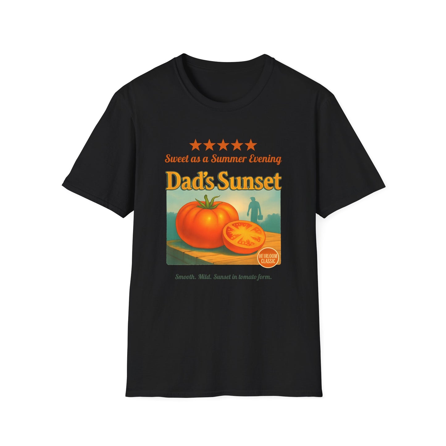 Dad's Sunset Tomato Review 2 T-Shirt