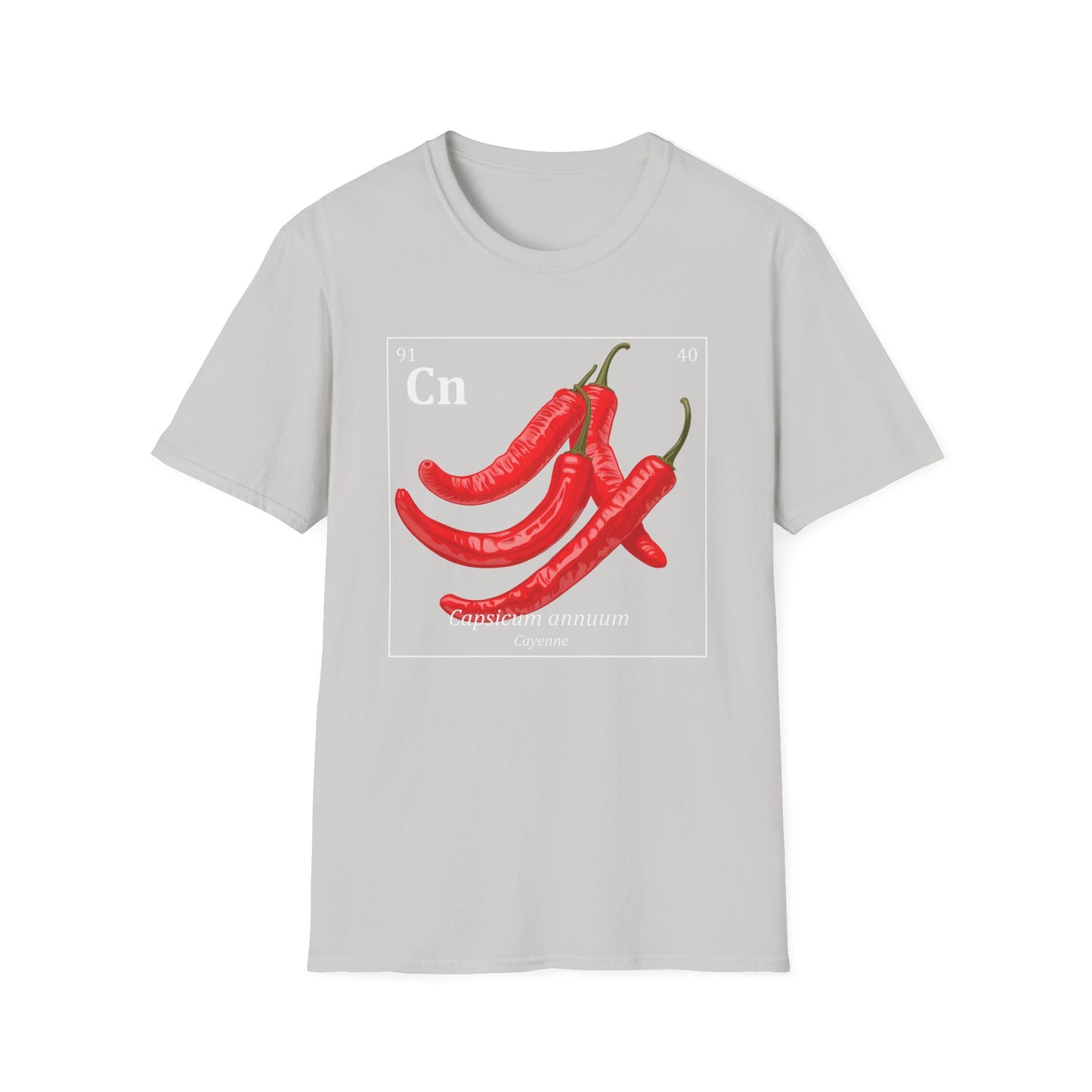 Periodic Table of Vegetables - Cayenne Peppers T-Shirt