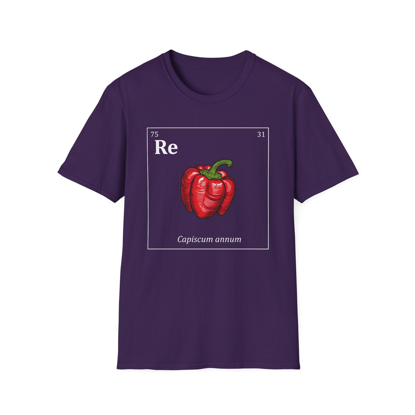 Periodic Table of Vegetables - Red Pepper T-Shirt